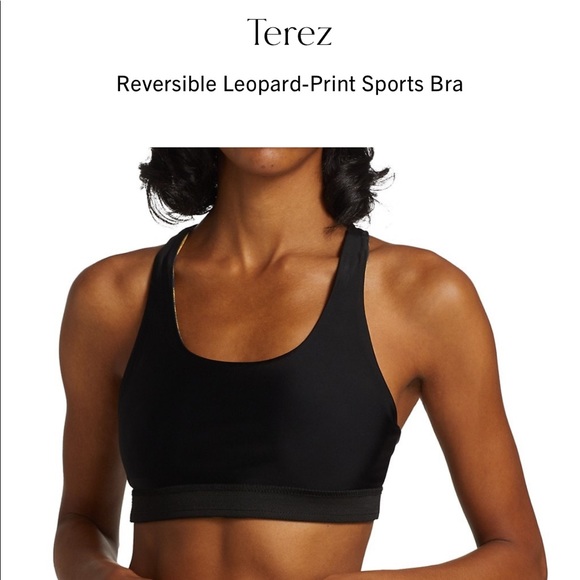 NWT Terez Reversible Leopard-Print Sports Bra. Size XS - Picture 6 of 9